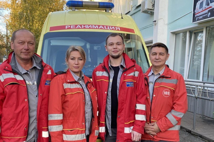 Бригада скорой помощи спасла пациента в состоянии клинической смерти