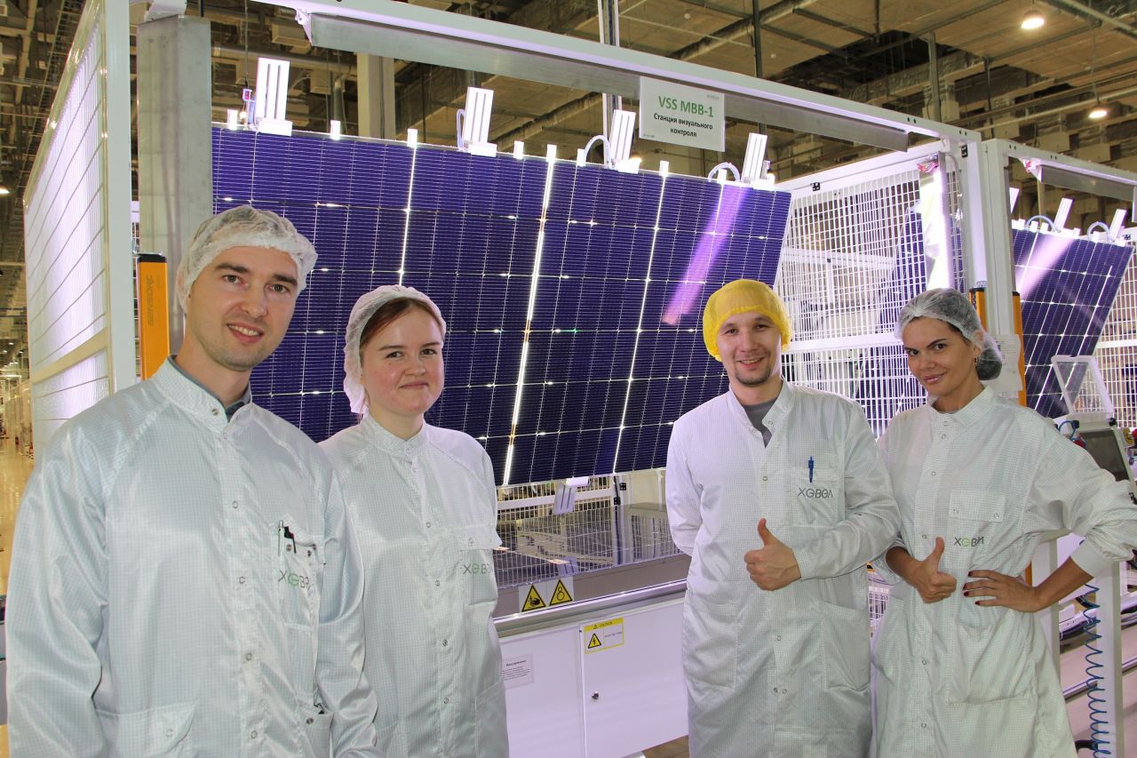 На заводе Хевел выпущен пятимиллионный солнечный модуль